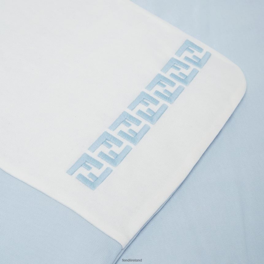 Fendi Kids Jersey Baby Blanket R06TFR2840 Accessories Fashion