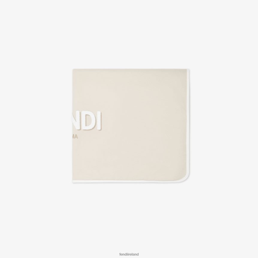 Fendi Kids Jersey Roma Blanket R06TFR2808 Accessories Beige