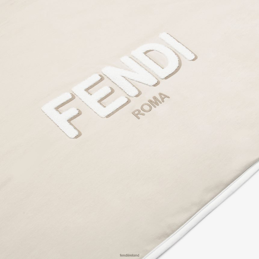Fendi Kids Jersey Roma Blanket R06TFR2808 Accessories Beige