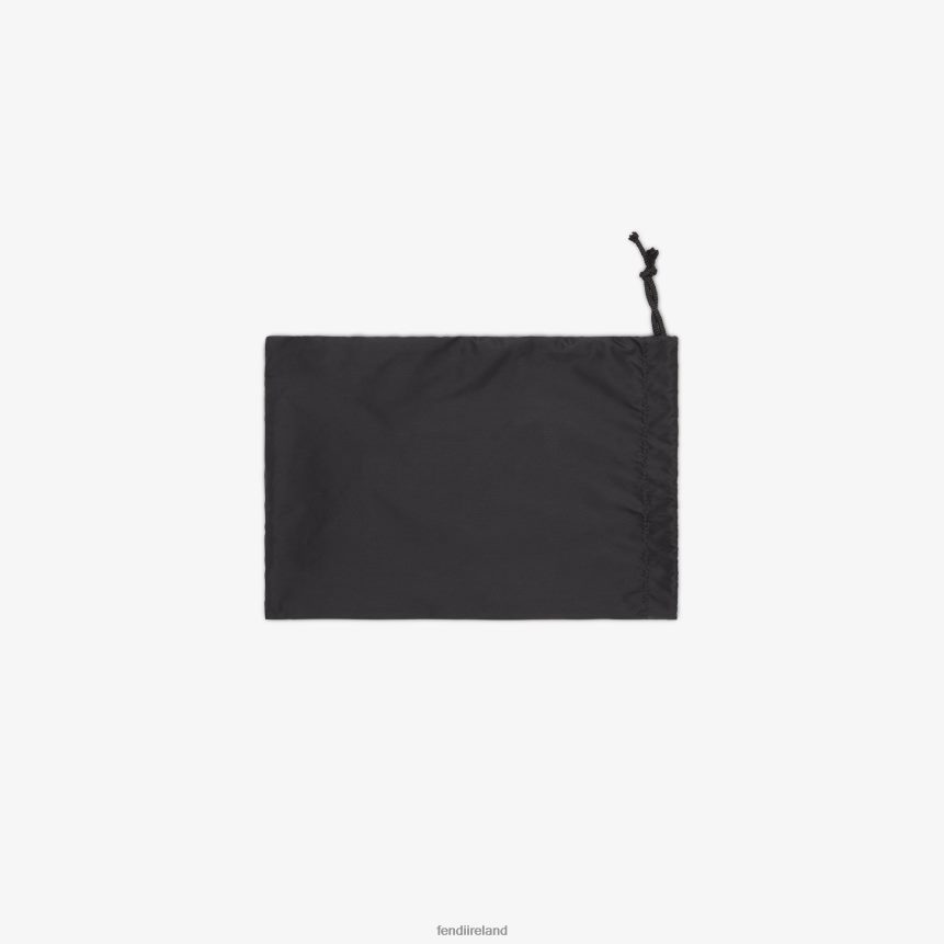 Fendi Kids Leather And Nylon Diaper Bag R06TFR2771 Accessories Black