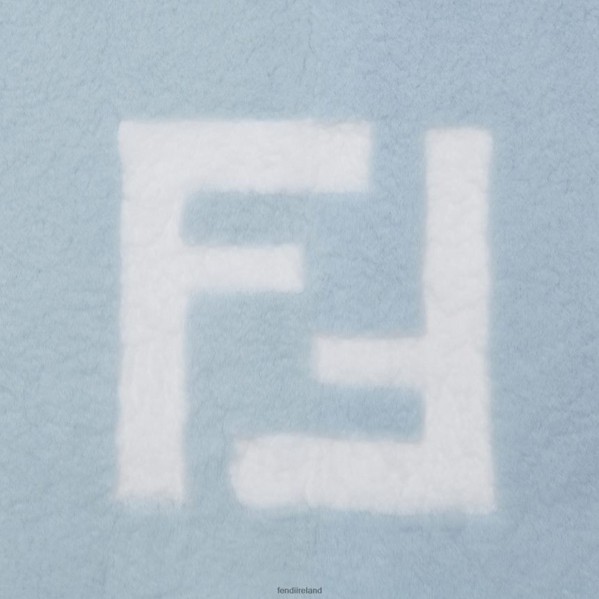 Fendi Kids Sheamink And Knit Blanket R06TFR2829 Accessories Fashion