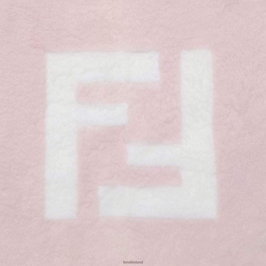 Fendi Kids Sheamink And Knit Blanket R06TFR2830 Accessories Fashion