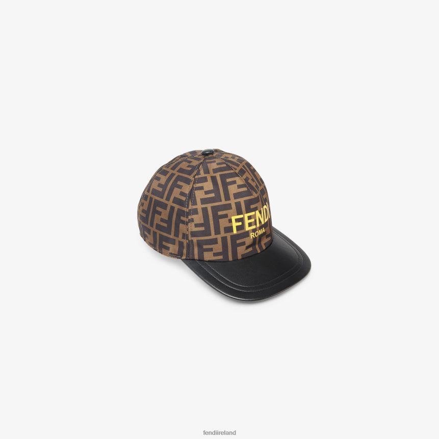 Fendi Kids FF Nylon Hat With Roma R06TFR2897 Accessories Multicolor