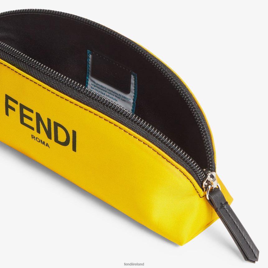 Fendi Kids Nylon Pen Case R06TFR2938 Accessories Yellow