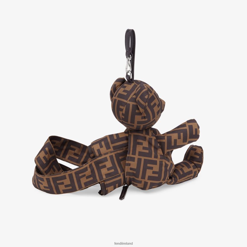 Fendi Kids Nylon Shopper With Teddy Bear R06TFR2782 Accessories Fashion