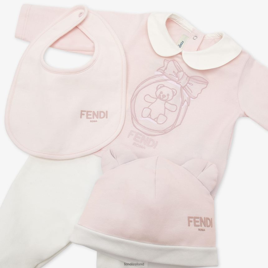 Fendi Kids Jersey Baby Set R06TFR2764 Apparel Multicolor