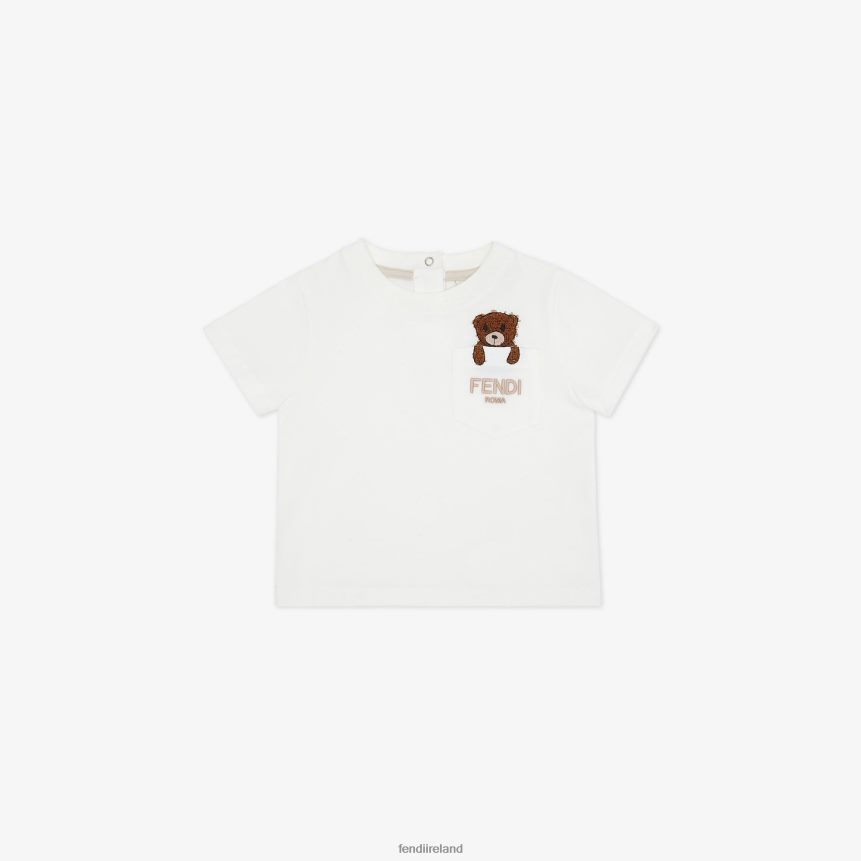 Fendi Kids Jersey Baby T-Shirt R06TFR2832 Apparel Fashion