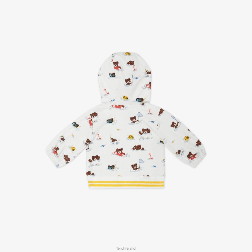 Fendi Kids Jersey Sweatshirt R06TFR2776 Apparel Multicolor