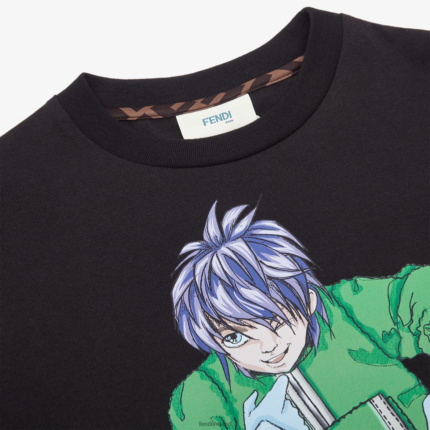 Fendi Kids Multijersey Junior T-Shirt R06TFR2956 Apparel Multicolor