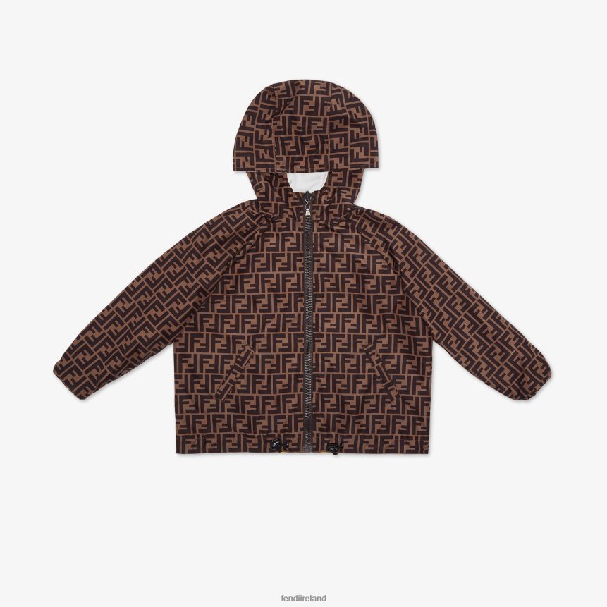 Fendi Kids Reversible Junior Windbreaker With Logo R06TFR2926 Apparel White