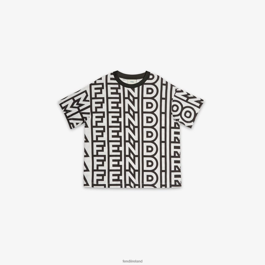 Fendi Kids Two-Tone By Marc Jacobs Mini Me T-Shirt R06TFR2870 Apparel Multicolor
