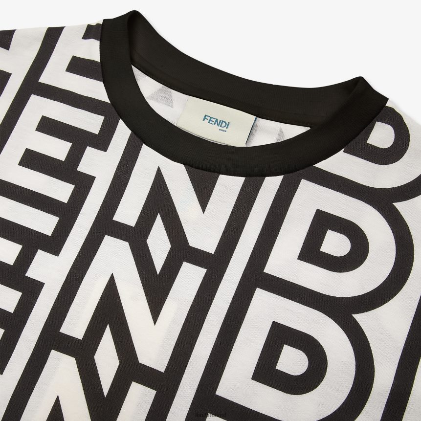 Fendi Kids Two-Tone By Marc Jacobs Mini Me T-Shirt R06TFR2870 Apparel Multicolor