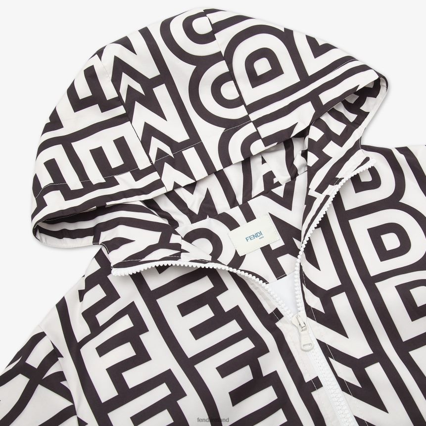 Fendi Kids Two-Tone By Marc Jacobs Mini Me Windbreaker Jacket R06TFR2862 Apparel Multicolor