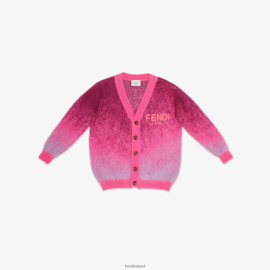Fendi Kids Wool Junior Cardigan R06TFR2850 Apparel Multicolor
