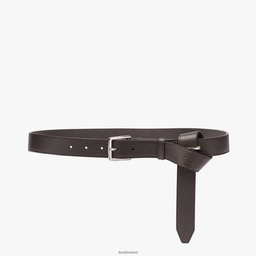 Fendi Men Leather Belt R06TFR2335 Accessories Brown