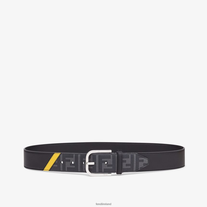 Fendi Men Leather Belt R06TFR2511 Accessories Black