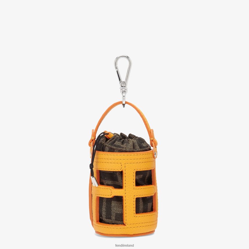 Fendi Men Bucket Bag Leather Charm R06TFR2419 Accessories Orange