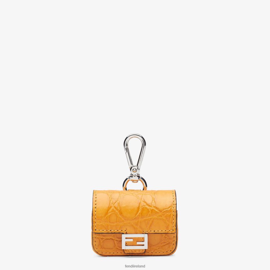 Fendi Men Caiman Charm R06TFR2423 Accessories Orange