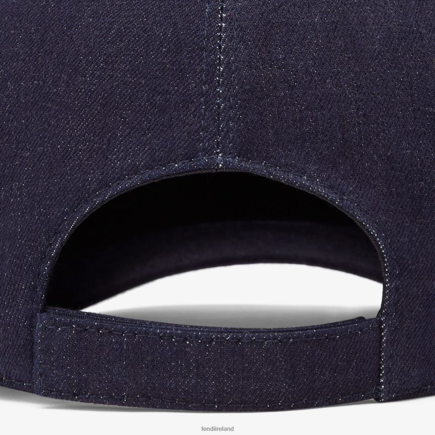 Fendi Men Denim Baseball Cap R06TFR2510 Accessories Blue