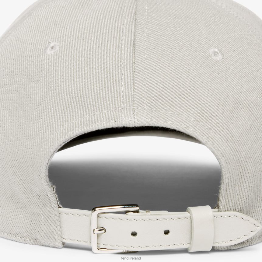 Fendi Men Dove Cotton Baseball Cap R06TFR2323 Accessories Gray