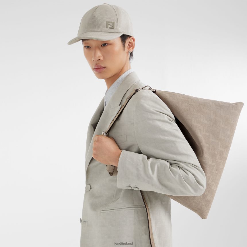 Fendi Men Dove Cotton Baseball Cap R06TFR2323 Accessories Gray