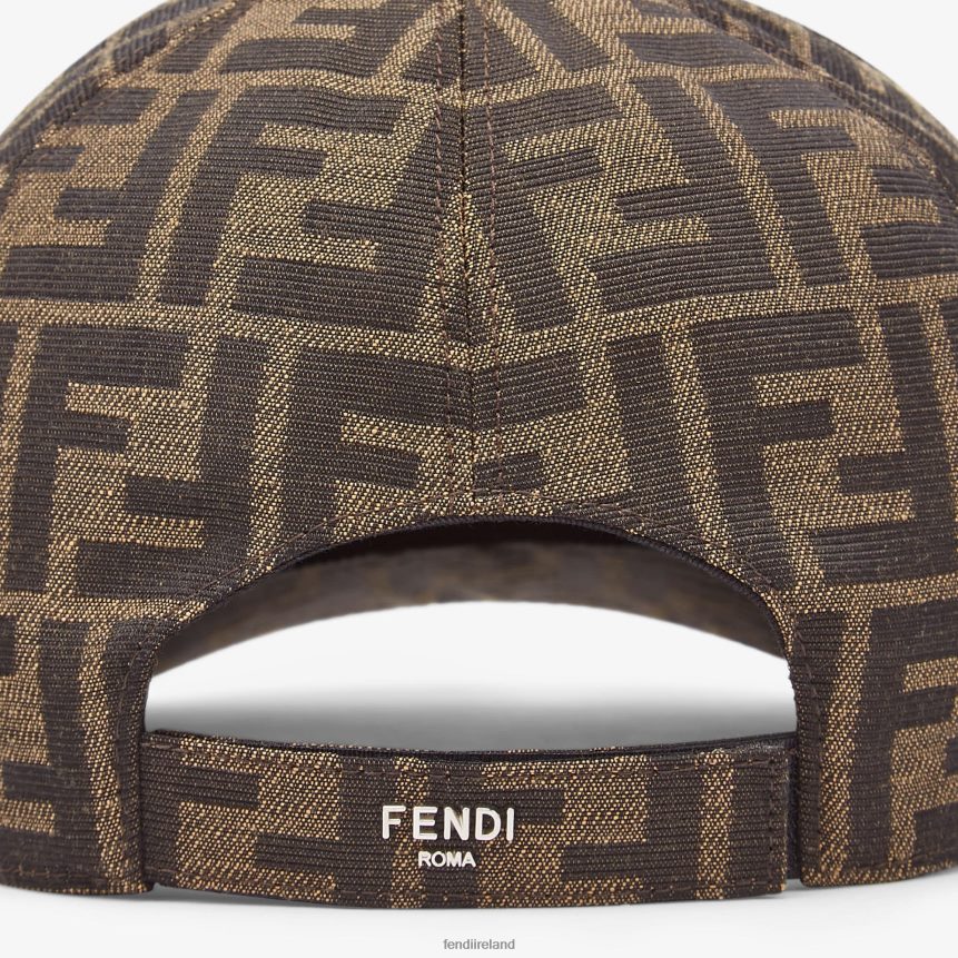 Fendi Men Fabric Baseball Cap R06TFR2325 Accessories Brown