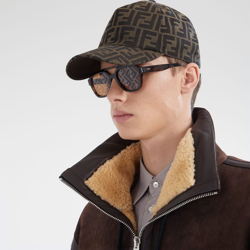 Fendi Men Fabric Baseball Cap R06TFR2325 Accessories Brown