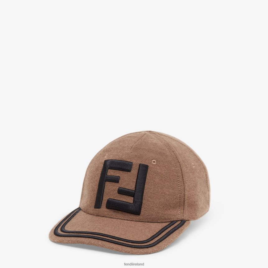 Fendi Men Fabric Baseball Cap R06TFR2466 Accessories Brown
