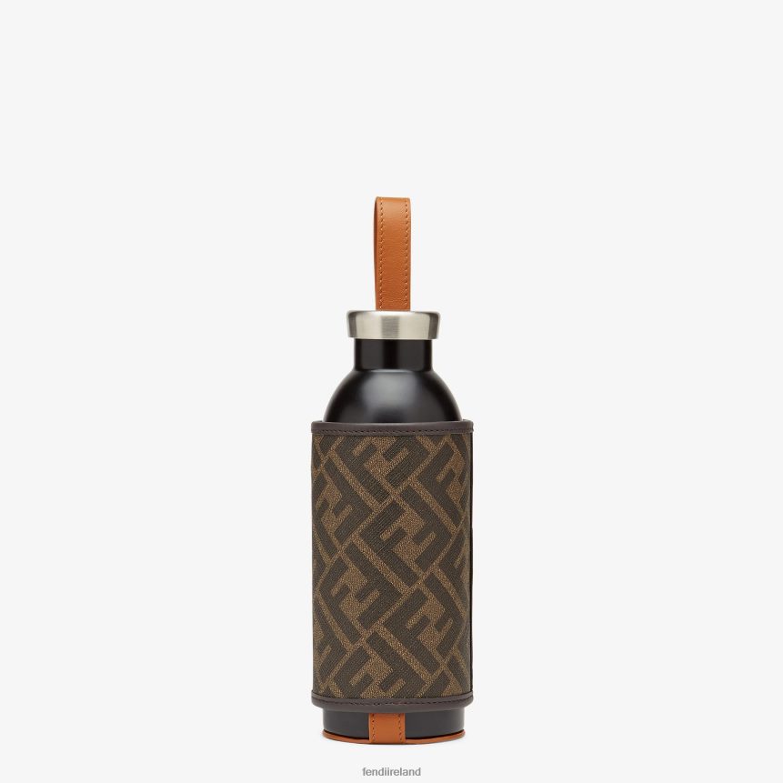 Fendi Men 24Bottles Flask With Fabric Cover R06TFR2524 Accessories Brown