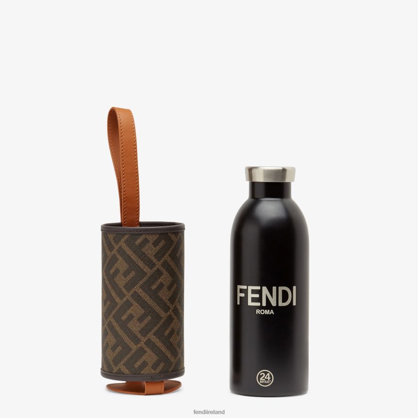 Fendi Men 24Bottles Flask With Fabric Cover R06TFR2524 Accessories Brown