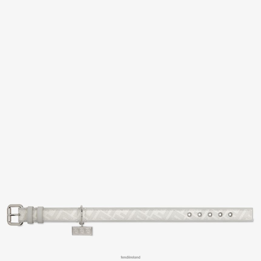 Fendi Men Fabric Collar R06TFR333 Accessories White