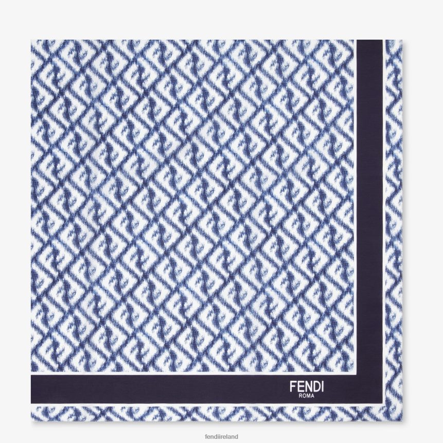 Fendi Men Silk And Cotton Pareo R06TFR2072 Accessories Multicolor