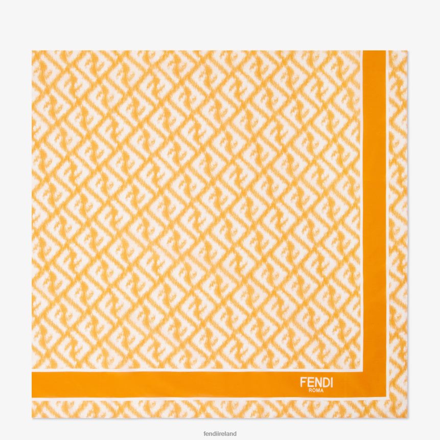 Fendi Men Silk And Cotton Pareo R06TFR2076 Accessories Multicolor