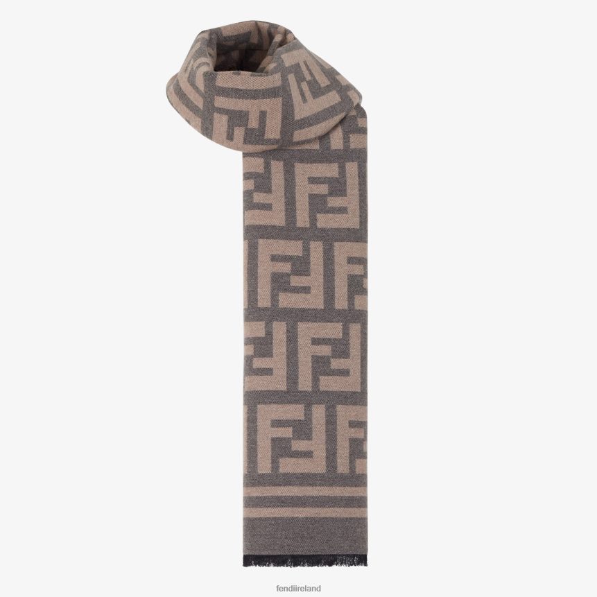 Fendi Men Silk And Wool Scarf R06TFR2447 Accessories Multicolor