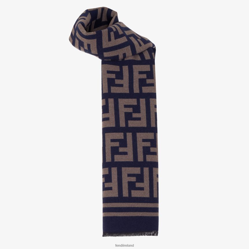 Fendi Men Silk And Wool Scarf R06TFR2457 Accessories Multicolor