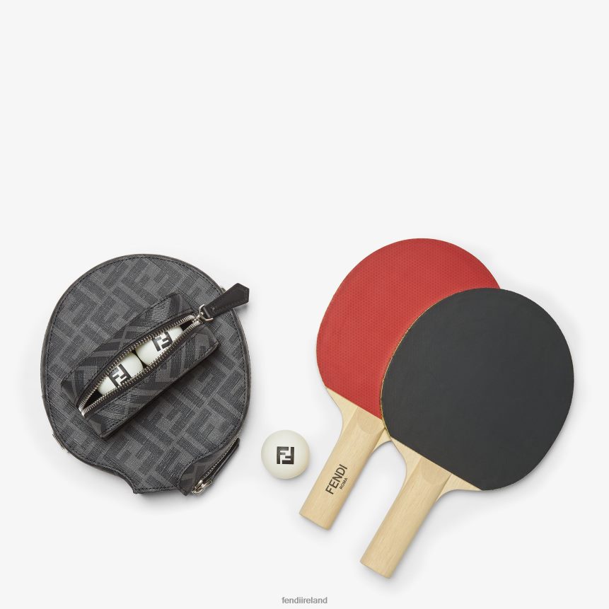 Fendi Men Fabric Table Tennis Set R06TFR2501 Accessories Black