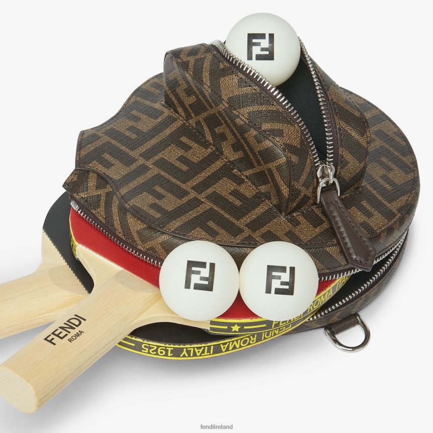 Fendi Men Fabric Table Tennis Set R06TFR2502 Accessories Brown