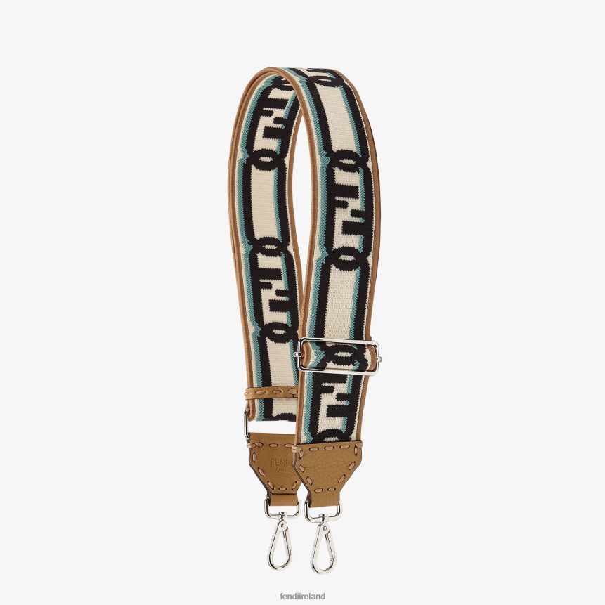 Fendi Men Ribbon Shoulder Strap R06TFR1898 Accessories Beige