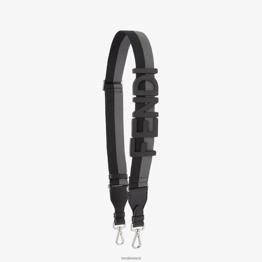 Fendi Men Ribbon Shoulder Strap R06TFR2338 Accessories Black