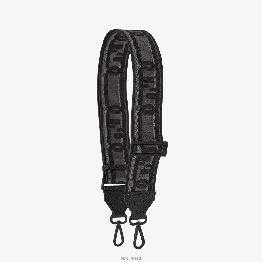 Fendi Men Ribbon Shoulder Strap R06TFR2391 Accessories Gray