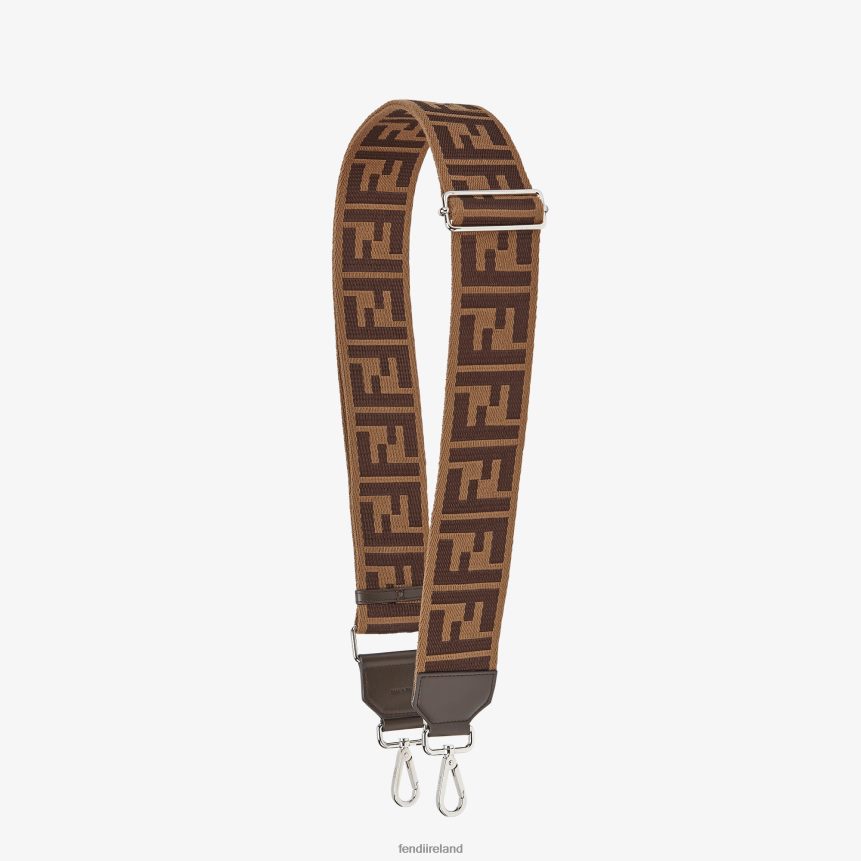 Fendi Men Webbing Shoulder Strap R06TFR2336 Accessories Brown