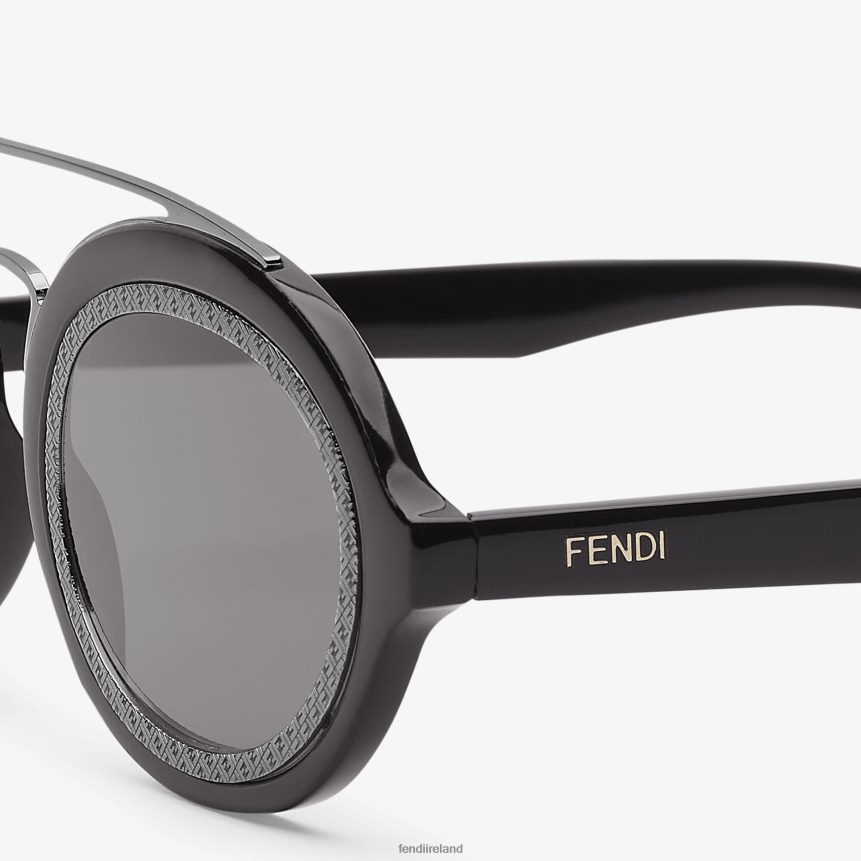 Fendi Men Acetate Fashion Show Sunglasses With Lenses R06TFR2421 Accessories Black