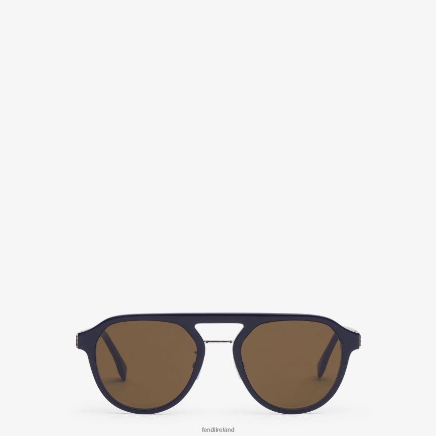 Fendi Men Diagonal Sunglasses R06TFR2472 Accessories Blue