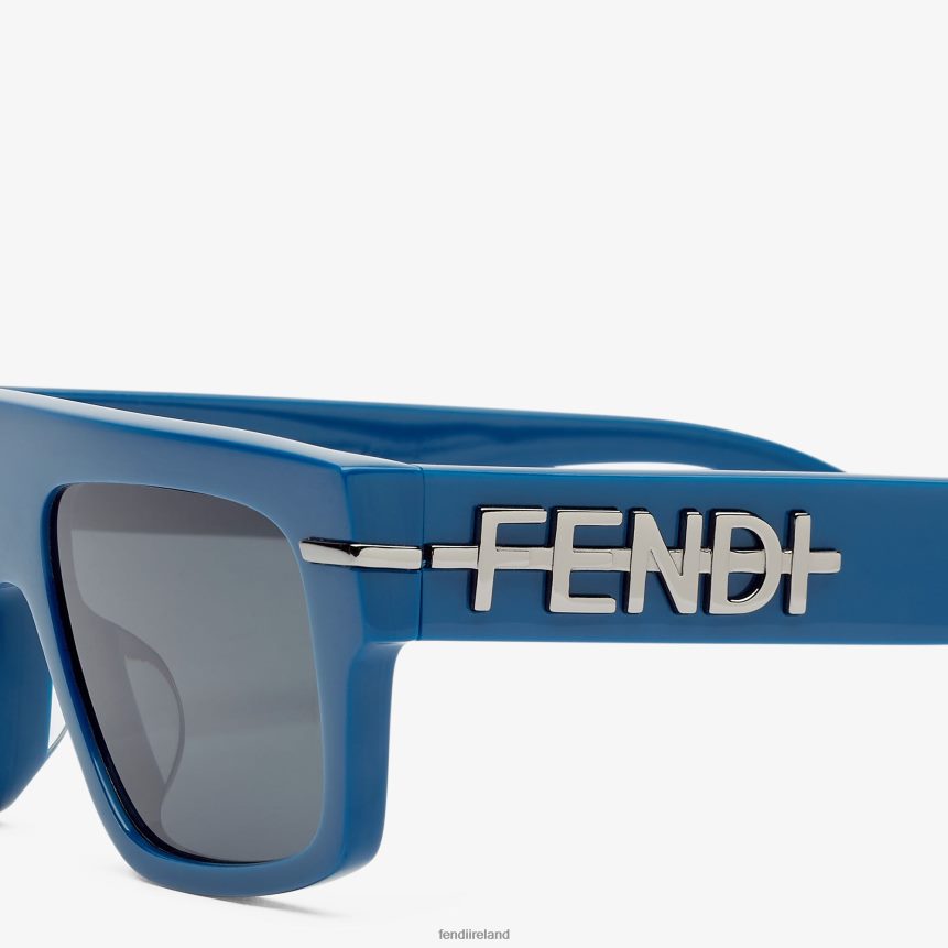 Fendi Men Graphy Acetate Sunglasses R06TFR2416 Accessories Blue