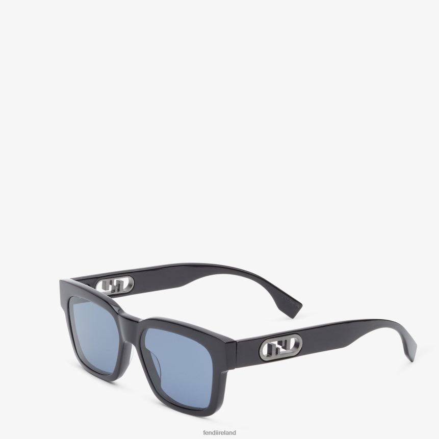 Fendi Men O\'Lock Acetate Sunglasses R06TFR2547 Accessories Black