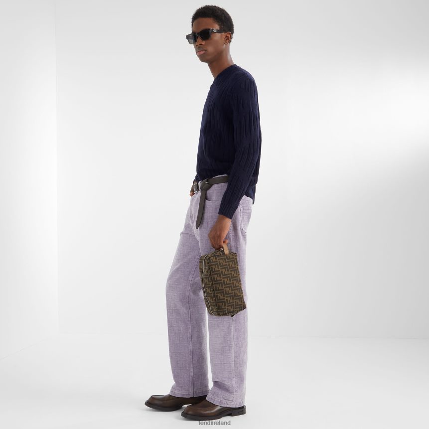 Fendi Men O\'Lock Acetate Sunglasses R06TFR2548 Accessories Brown