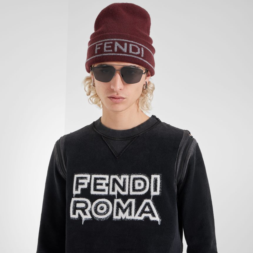 Fendi Men Ruthenium Metal Sunglasses With Lenses R06TFR2467 Accessories Black