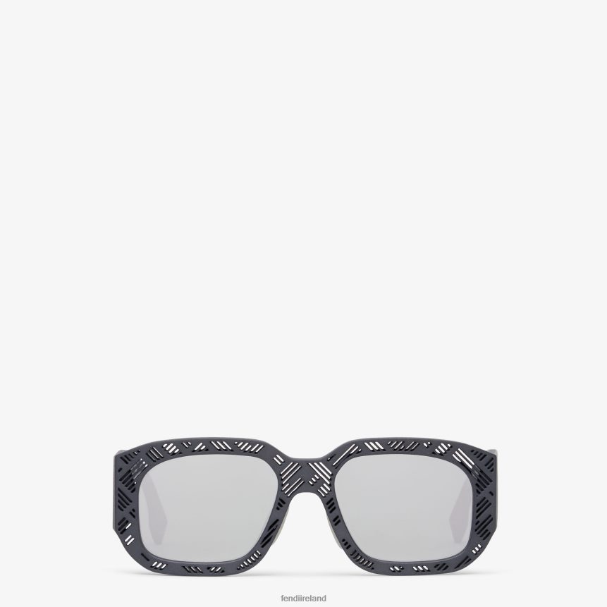 Fendi Men Shadow Acetate Sunglasses R06TFR2353 Accessories Gray