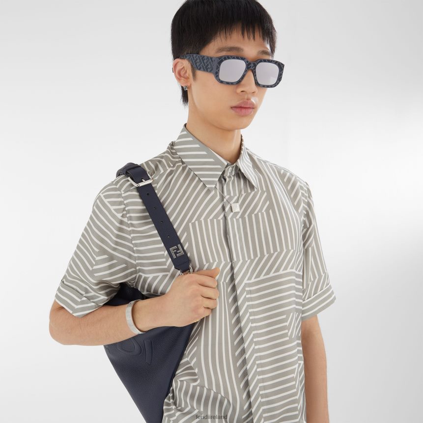 Fendi Men Shadow Acetate Sunglasses R06TFR2353 Accessories Gray