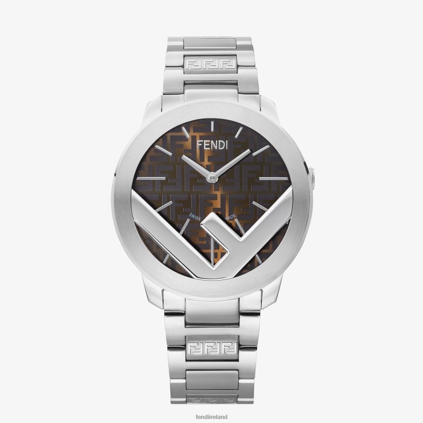 Fendi Men 41mm - Round Watch With Logo R06TFR2450 Accessories Fashion